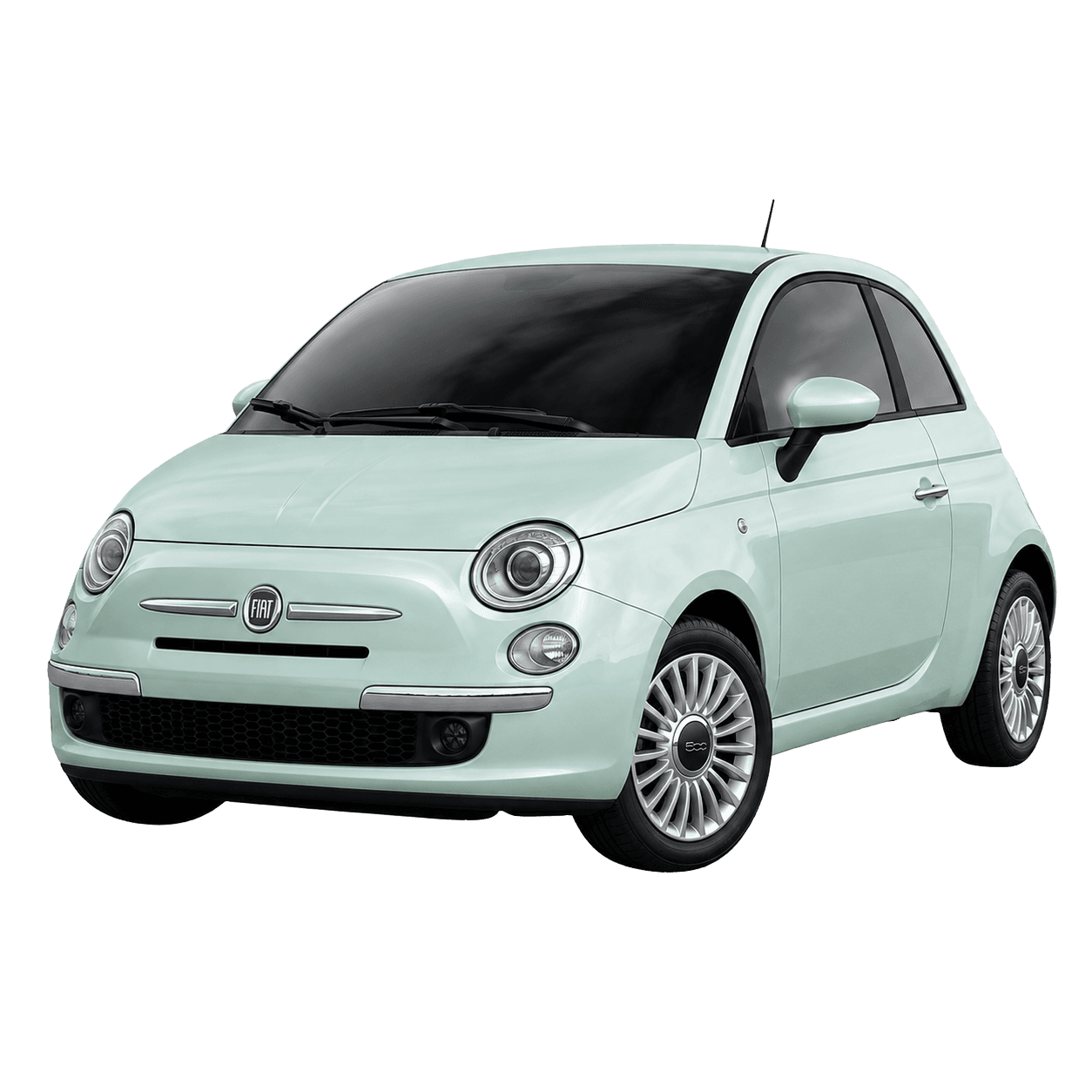Fiat 500 compact hire car for easy local driving in Mansfield