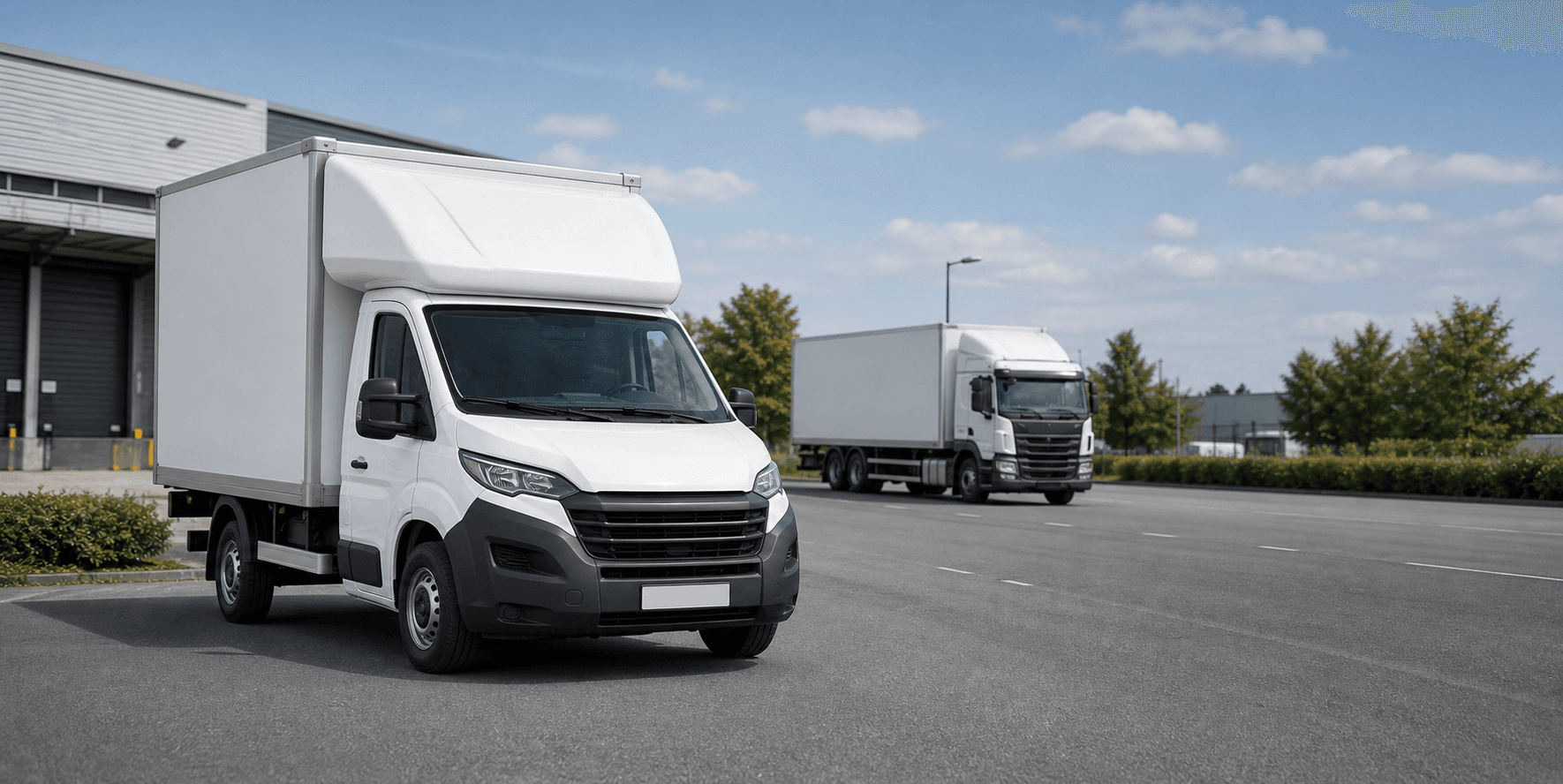 Self-drive commercial truck prepared for a working hire in Mansfield