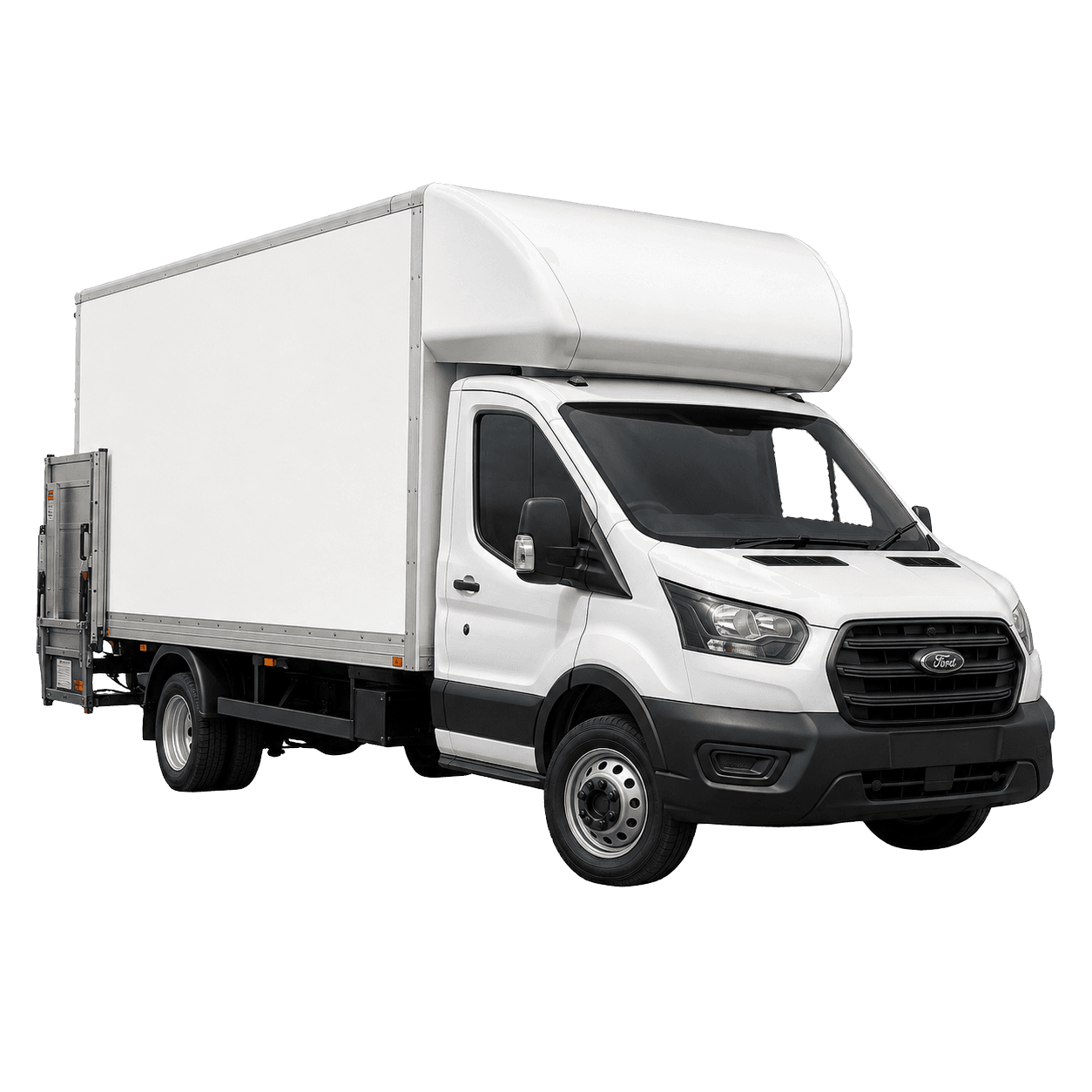 Ford Luton box van with tail lift for removals in Mansfield